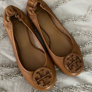 Leather Tory Burch Flats